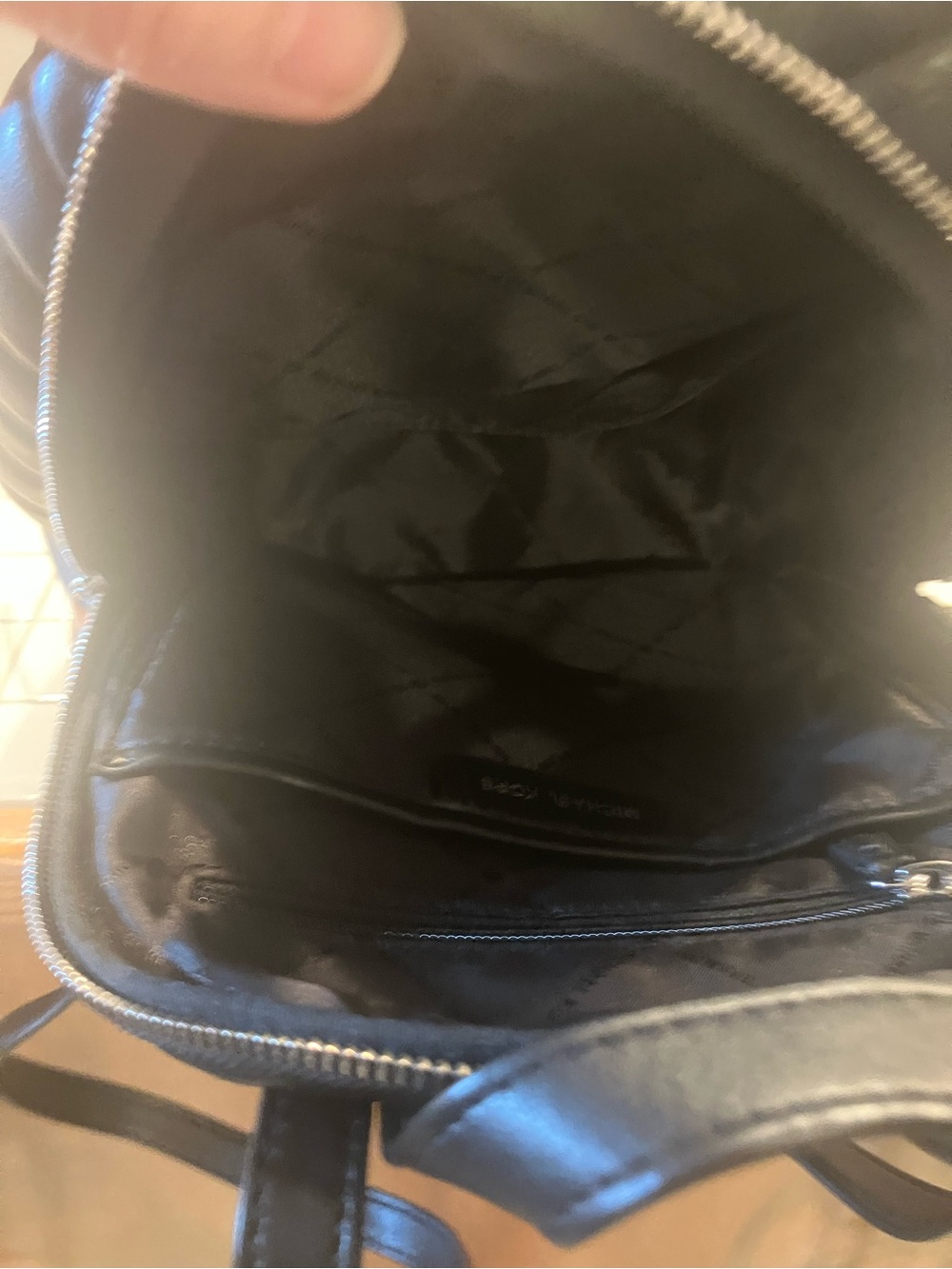 Michael Kors Black Quilted Mini Backpack - Picture 3 of 5